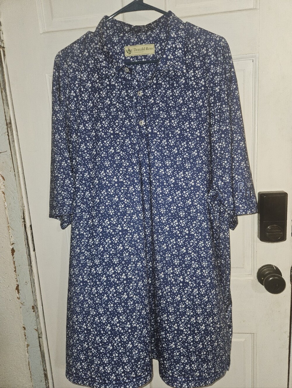 Donald Ross Golf Floral Performance Polo Shirts XXL